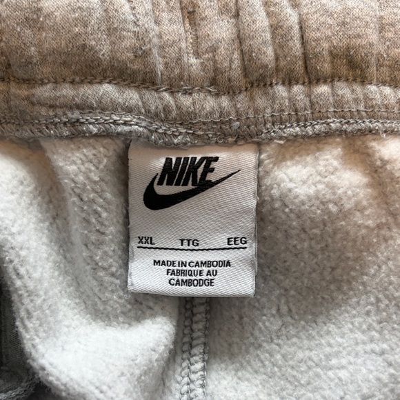 Mens Nike Heather Gray Sweatpants - Picture 2 of 2